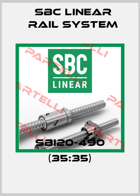 SBI20-490 (35:35) SBC Linear Rail System