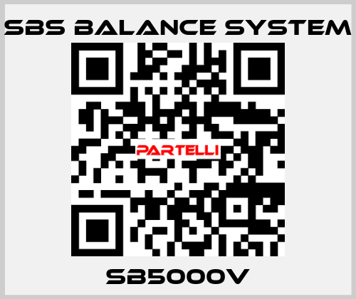 SB5000V SBS BALANCE SYSTEM