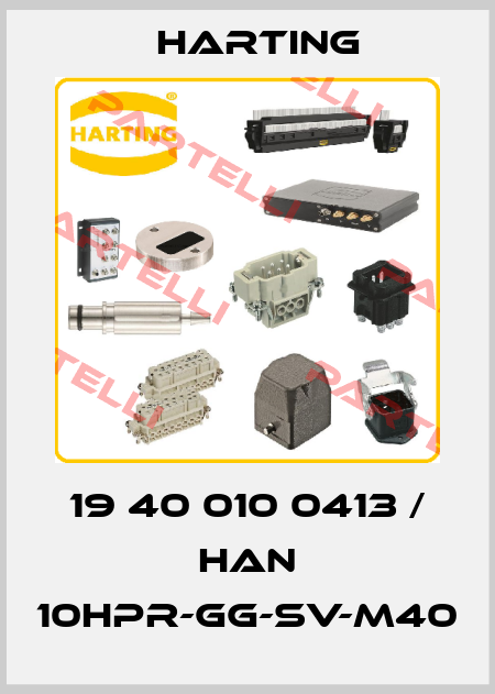 19 40 010 0413 / Han 10HPR-gg-SV-M40 Harting