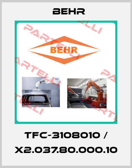 TFC-3108010 / X2.037.80.000.10 Behr