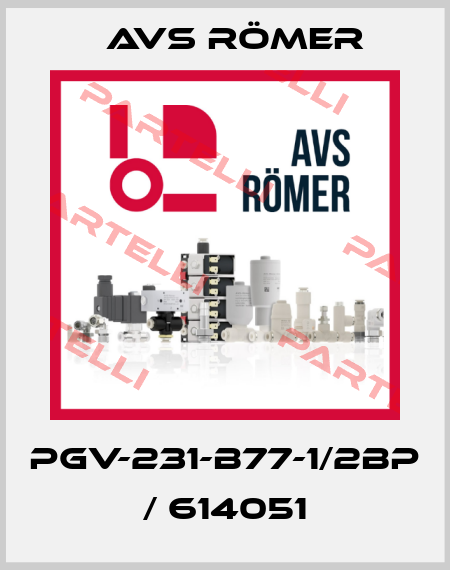 PGV-231-B77-1/2BP / 614051 Avs Römer