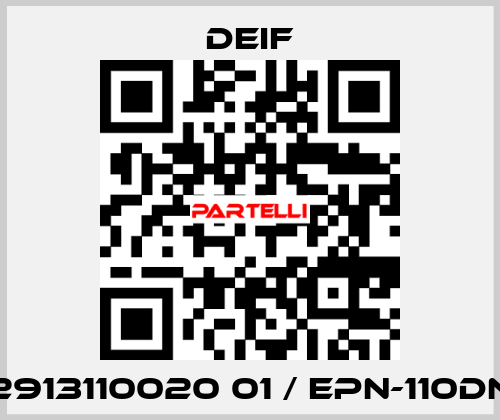 2913110020 01 / EPN-110DN Deif