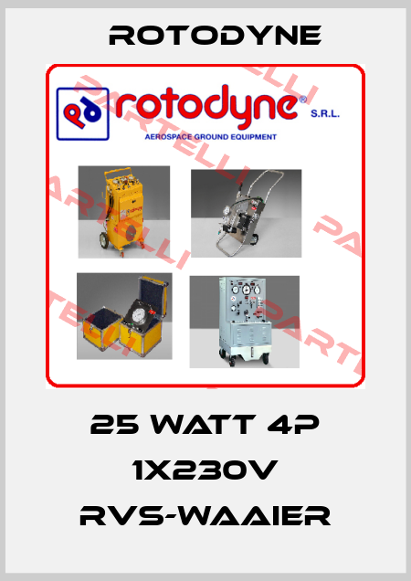 25 Watt 4p 1x230V RVS-waaier Rotodyne