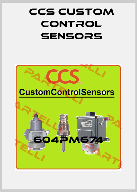 604PM674 CCS Custom Control Sensors