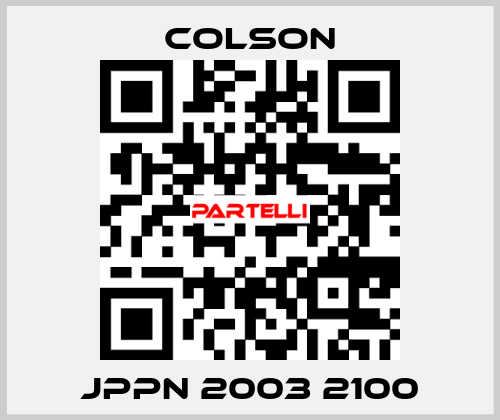 JPPN 2003 2100 Colson