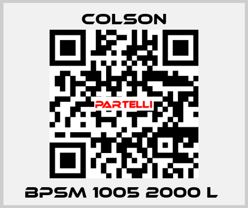 BPSM 1005 2000 L  Colson
