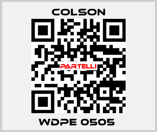 WDPE 0505  Colson