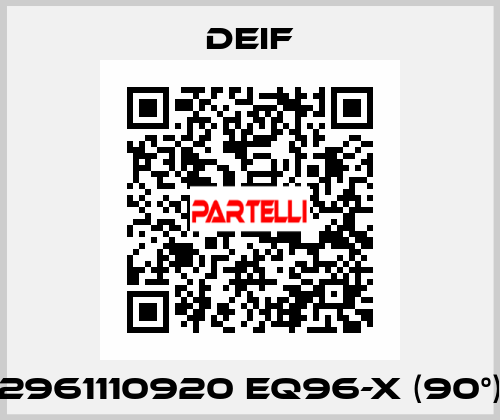 2961110920 EQ96-x (90°) Deif