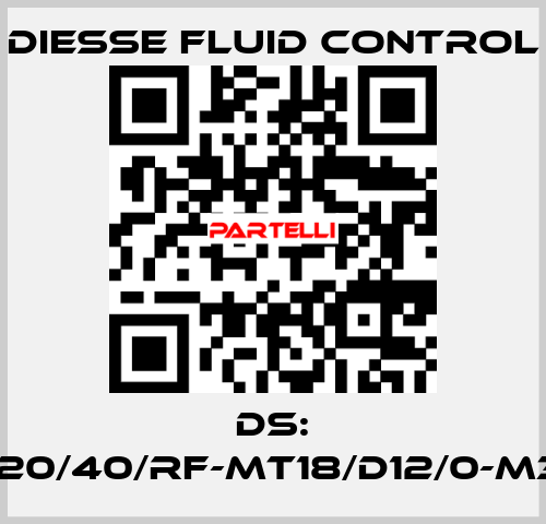 DS: LG-RBR15-20/40/RF-MT18/D12/0-M340-CS/CS DIESSE Fluid Control
