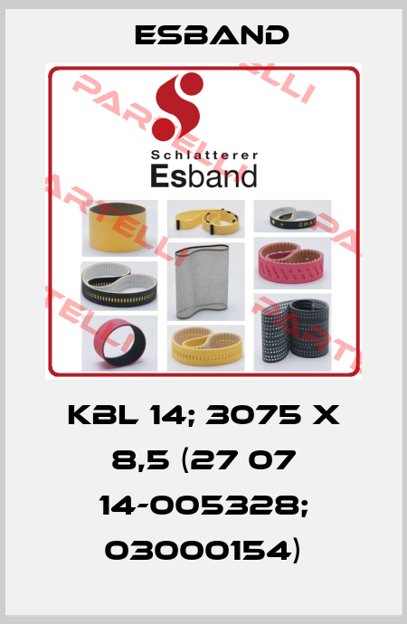 KBL 14; 3075 x 8,5 (27 07 14-005328; 03000154) Esband