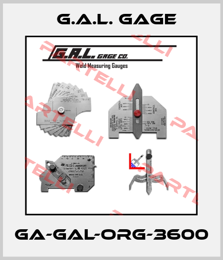 GA-GAL-ORG-3600 G.A.L. Gage