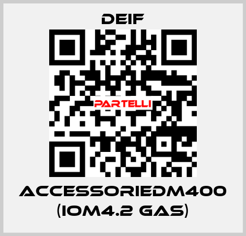 AccessorieDM400 (IOM4.2 GAS) Deif