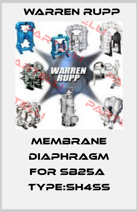 Membrane diaphragm for SB25A  TYPE:SH4SS Warren Rupp