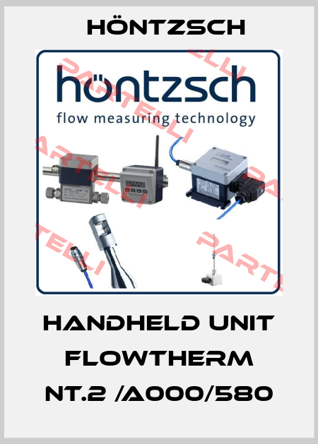 Handheld unit flowtherm NT.2 /A000/580 Höntzsch