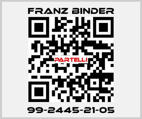 99-2445-21-05 FRANZ BINDER