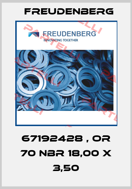 67192428 , OR 70 NBR 18,00 X 3,50 Freudenberg