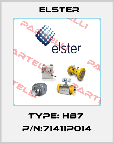 Type: HB7  P/N:71411P014 Elster