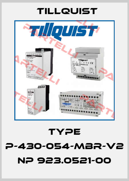 TYPE P-430-054-MBR-V2 NP 923.0521-00 Tillquist