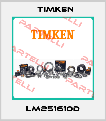 LM251610D Timken