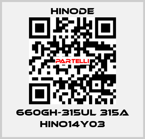660GH-315UL 315A HINO14Y03 HINODE