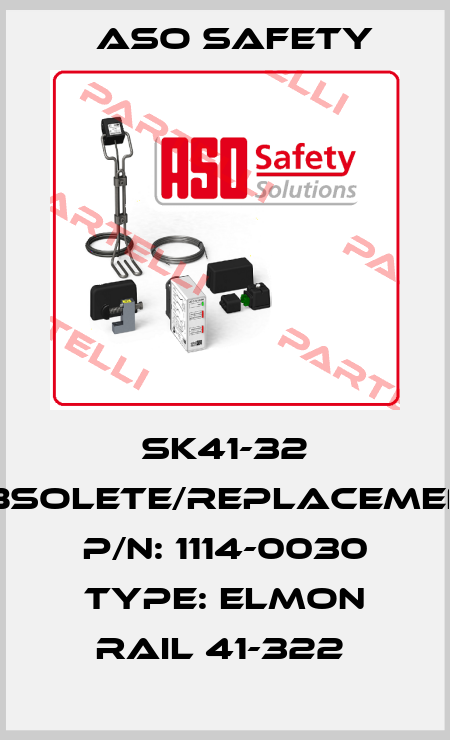 SK41-32 obsolete/replacement P/N: 1114-0030 Type: ELMON rail 41-322  ASO SAFETY
