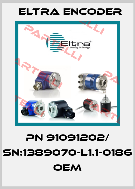 PN 91091202/ Sn:1389070-L1.1-0186 OEM Eltra Encoder