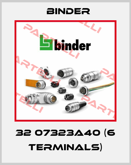 32 07323A40 (6 terminals) Binder