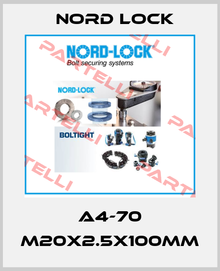 A4-70 M20x2.5x100mm Nord Lock