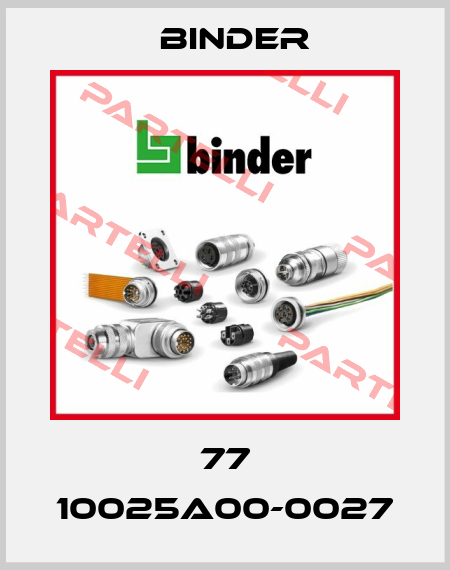 77 10025A00-0027 Binder