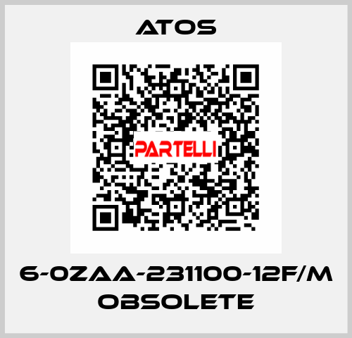 6-0ZAA-231100-12F/M obsolete Atos