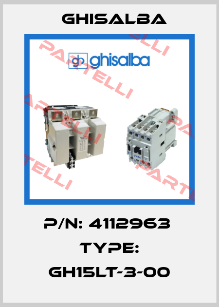 P/N: 4112963  Type: GH15LT-3-00 Ghisalba