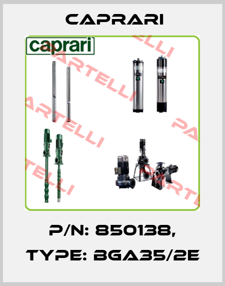 P/N: 850138, Type: BGA35/2E CAPRARI 