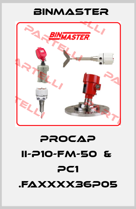 PROCAP II-P10-FM-50  &  PC1 .FAXXXX36P05 BinMaster