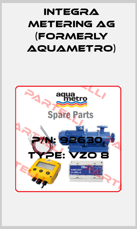 p/n: 92630, Type: VZO 8 Integra Metering AG (formerly Aquametro)
