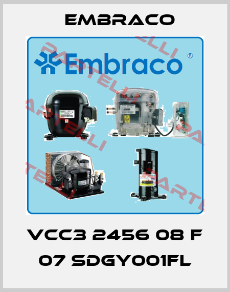 VCC3 2456 08 F 07 SDGY001FL Embraco