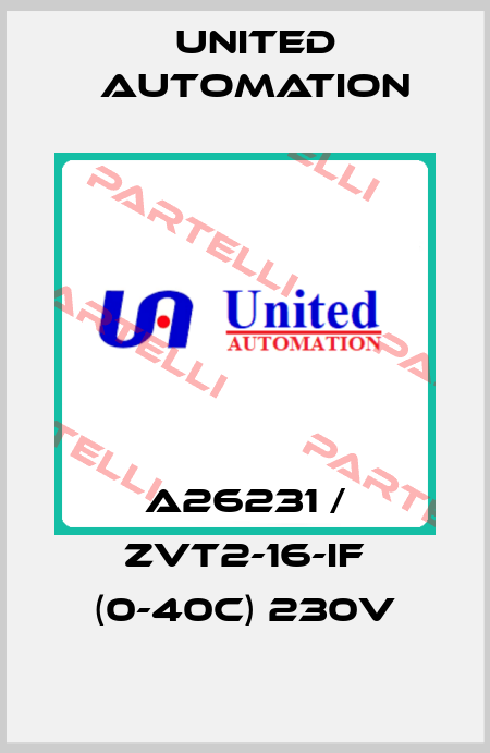 A26231 / ZVT2-16-IF (0-40c) 230v United Automation