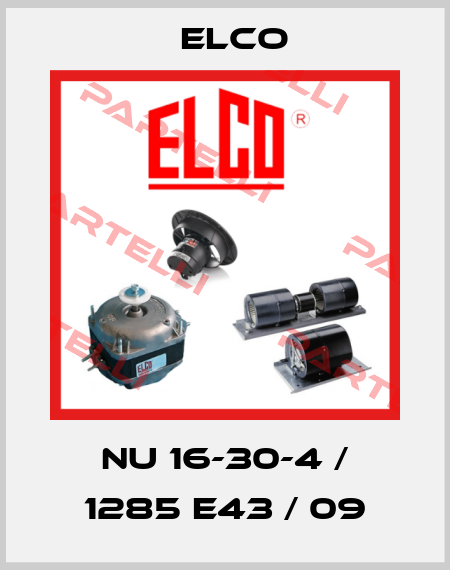 NU 16-30-4 / 1285 E43 / 09 Elco