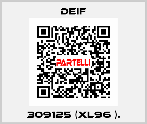 309125 (XL96 ). Deif