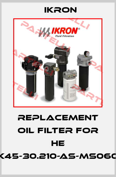 replacement oil filter for HE K45-30.210-AS-MS060 Ikron