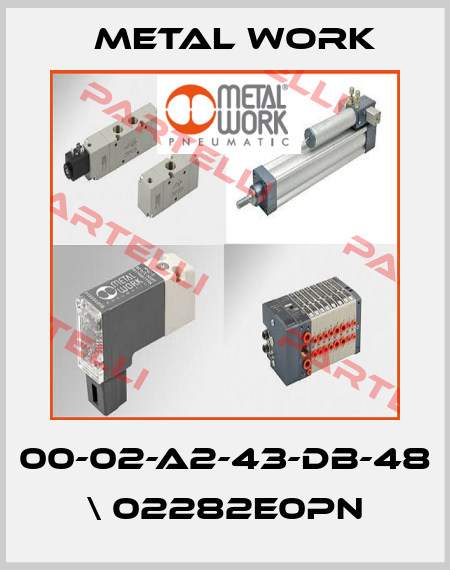 00-02-A2-43-DB-48 \ 02282E0PN Metal Work