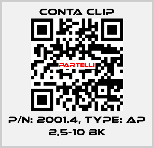 P/N: 2001.4, Type: AP 2,5-10 BK Conta Clip