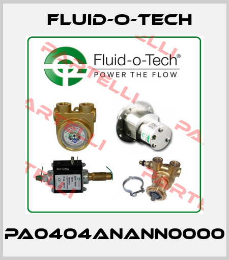 PA0404ANANN0000 Fluid-O-Tech