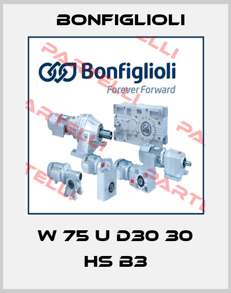 W 75 U D30 30 HS B3 Bonfiglioli