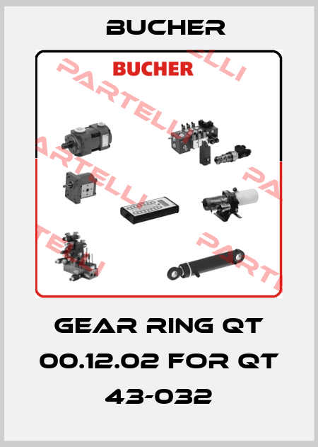 gear ring QT 00.12.02 for QT 43-032 Bucher