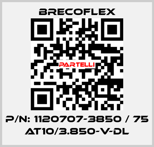 P/N: 1120707-3850 / 75 AT10/3.850-V-DL Brecoflex