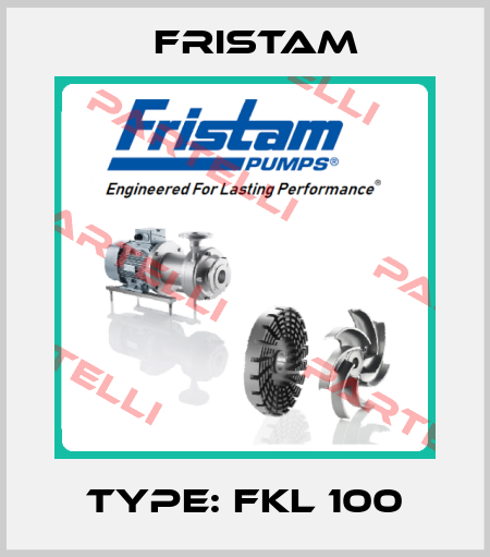 Type: FKL 100 Fristam
