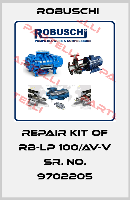REPAIR KIT OF RB-LP 100/AV-V SR. NO. 9702205 Robuschi
