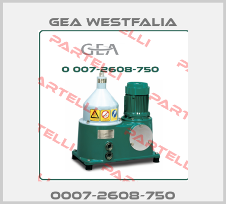 0007-2608-750 Gea Westfalia
