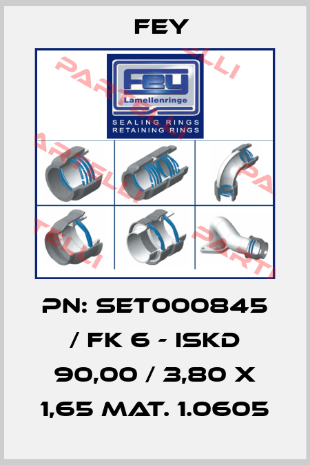 PN: SET000845 / FK 6 - ISKD 90,00 / 3,80 x 1,65 Mat. 1.0605 Fey