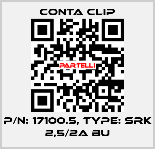 P/N: 17100.5, Type: SRK 2,5/2A BU Conta Clip